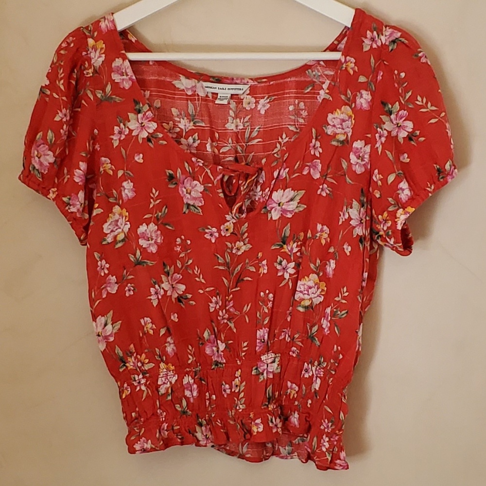 American Eagle Outfitters short sleeve blouse, size S
